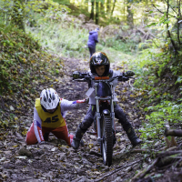 Zadnja dirka v trialu na progi Karbidovka v Idriji 2025