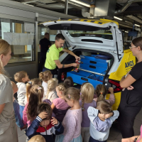 Obisk vrtcev v AMZS Ljubljana, Dunajska