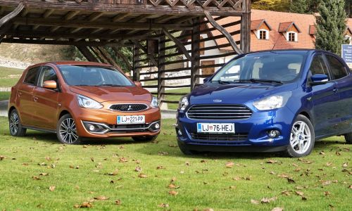 Test: Ford ka+ 1.2 Ti VCT trend in mitsubishi space star 1.2 intense