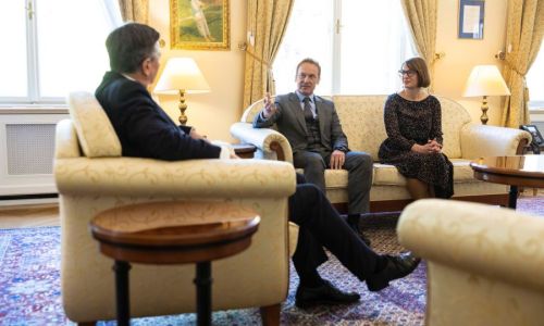 Predsednik Pahor sprejel predsednika AMZS Brgleza