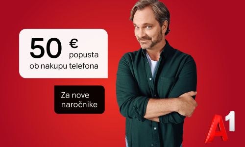Člani AMZS imajo 50 € popusta ob nakupu telefona pri A1