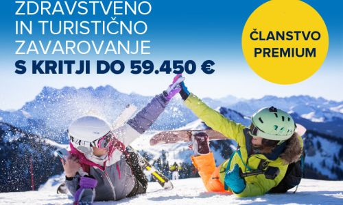 Višina kritij pri AMZS članstvu Premium sedaj kar 59.450 evrov