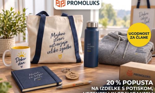 Člani AMZS do 20 % ugodneje do izdelkov po svoji meri pri Promoluks – poslovna in promocijska darila