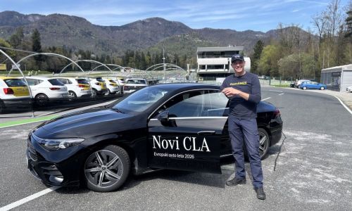 Na tečajih varne vožnje tudi novi Mercedes-Benz CLA 200