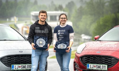 Najboljša mlada voznika Slovenije 2023 sta Ana Menegalija in Matic Tovornik