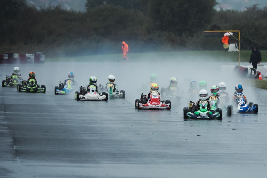 Dež ni pokvaril zadnje dirke državnega prvenstva Slovenije v kartingu v Novem Marofu.