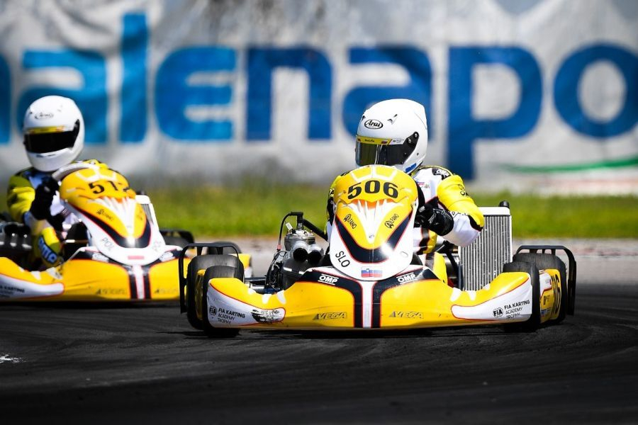 Maj Rakuša (506) je prvenstvo FIA Academy Trophy Junior sklenil z dirko na progi Leopard v Viterbu.