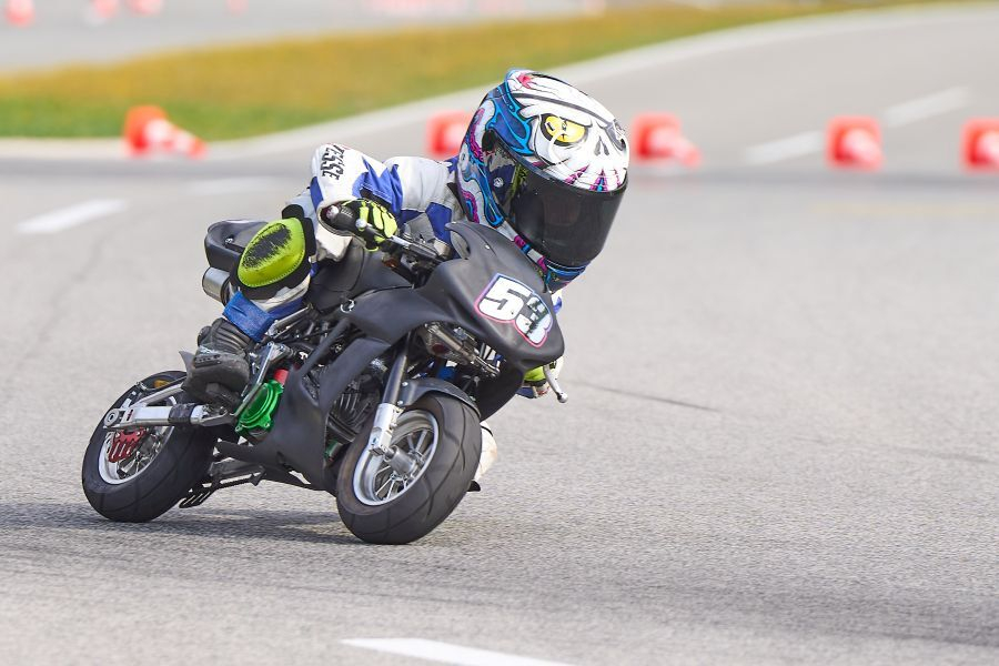 Nejc Farkaš (53) je prišel do premierne zmage v sezoni na dirki državnega prvenstva v razredu minimoto 10.