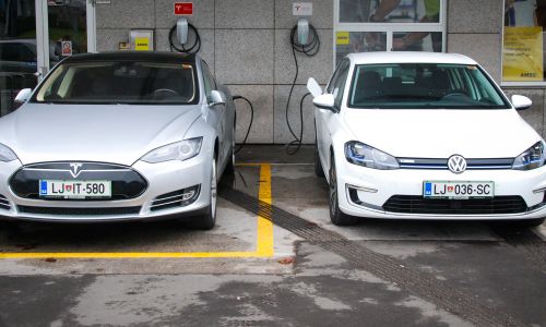 AMZS že na zemljevidu Tesla Motors
