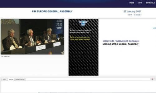 Virtualna generalna skupščina FIM Evropa