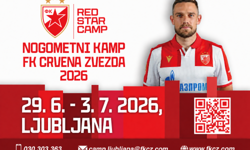 Poletni otroški nogometni kamp Crvena zvezda v Ljubljani - izkoristite 10 % popust za člane AMZS