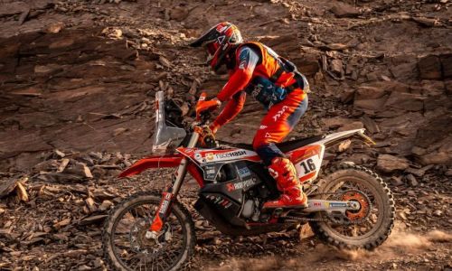 Po polovici 48. relija Dakar Mulec in Marčič trdno v sedlu svojih motorjev